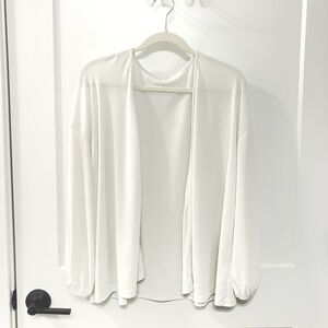 Elegant White Women's Cardigan